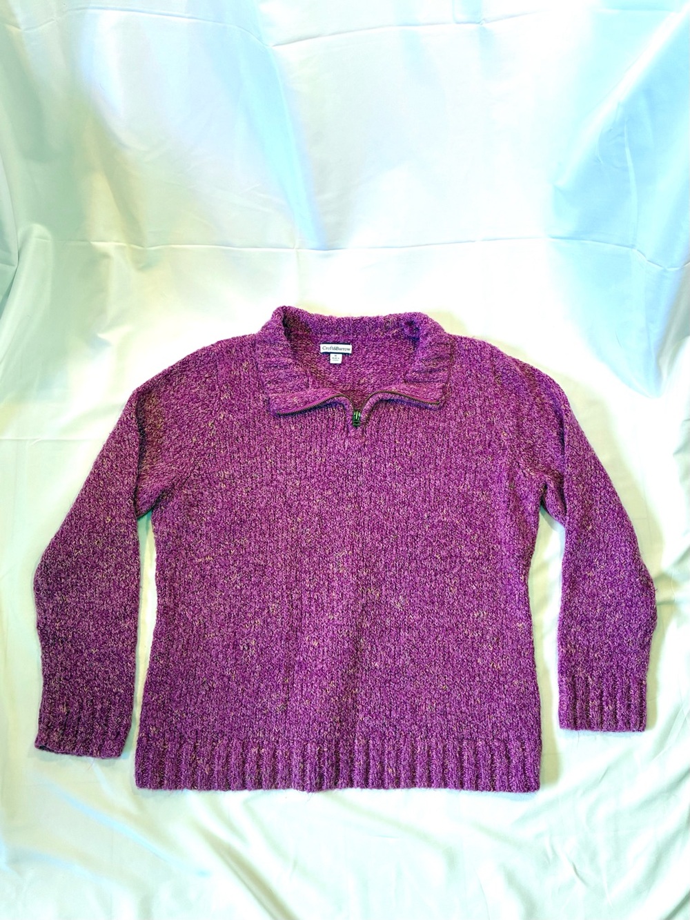 Croft & Barrow Zip Knit Sweater